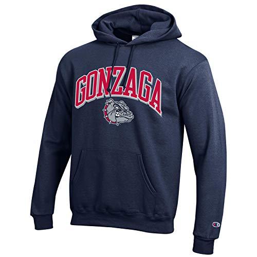 Champion Gonzaga Arched Over Logo NCAA Hooded Sweatshirt - TeeShirtUniversity.com