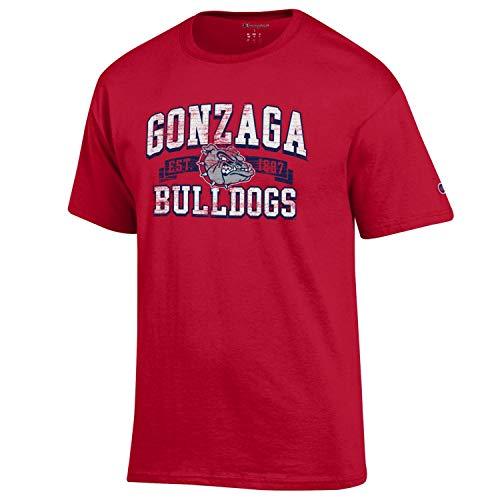 Champion Gonzaga Bulldogs T Shirt, Red - TeeShirtUniversity.com