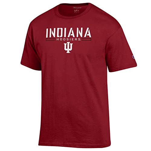 Champion Indiana University Hoosiers T Shirt Red - TeeShirtUniversity.com