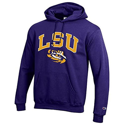 Champion LSU, Louisiana State University Hooded Sweatshirt, Purple - TeeShirtUniversity.com