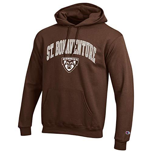 Champion St Bonaventure University Hooded Sweatshirt- Brown - TeeShirtUniversity.com