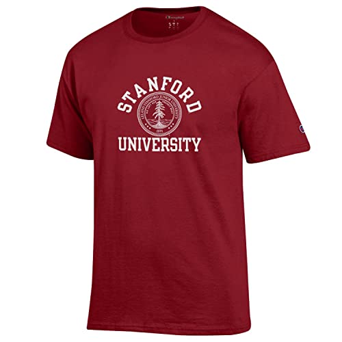 Champion Stanford University T Shirt with Seal Red - TeeShirtUniversity.com