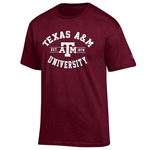 Champion Texas A&M Aggies T Shirt NCAA Maroon - TeeShirtUniversity.com