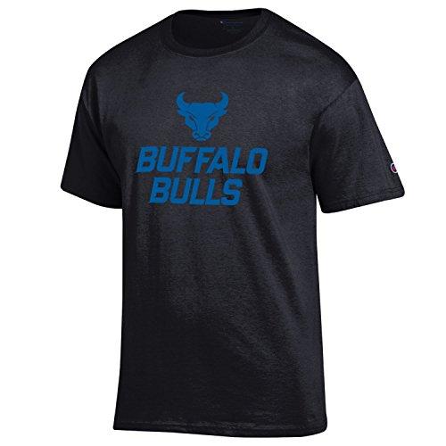 Champion UB Bulls, University at Buffalo NCAA New Logo, T shirt, Black - TeeShirtUniversity.com