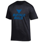 Champion UB Bulls, University at Buffalo NCAA New Logo, T shirt, Black - TeeShirtUniversity.com