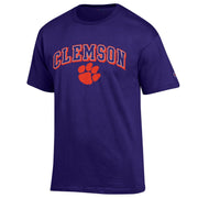Clemson Tigers NCAA College T shirt made by Champion Purple - TeeShirtUniversity.com