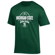 Michigan State Spartans football College T shirt by Champion, Green - TeeShirtUniversity.com
