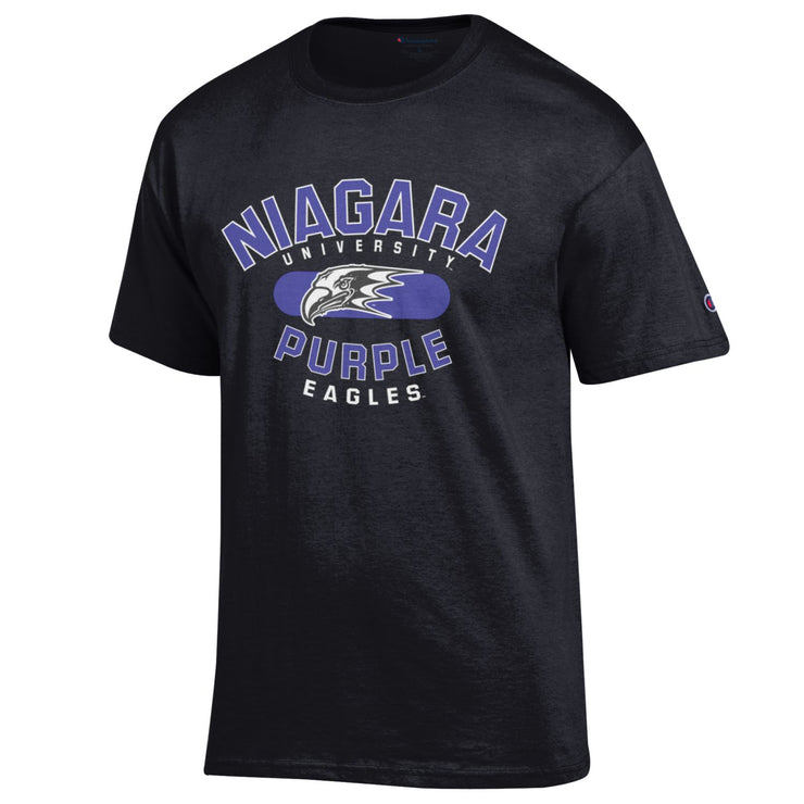 Niagara University Purple Eagles Black T shirt NCAA - TeeShirtUniversity.com