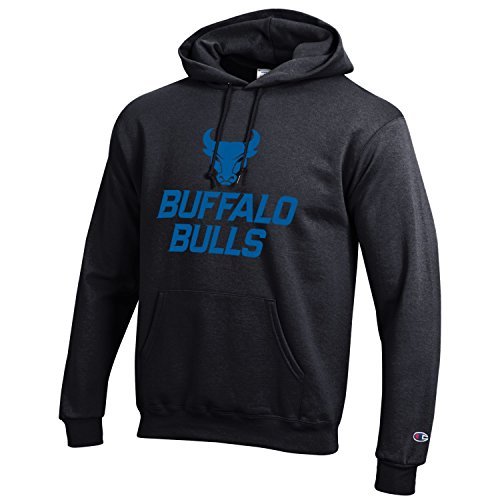 University at Buffalo, UB Bulls Hoodie NCAA, New Logo, Black - TeeShirtUniversity.com